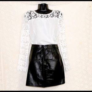 white lace blouse new